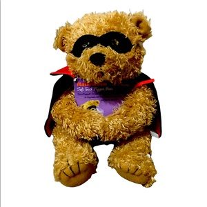 Plush Halloween teddy bear with cape